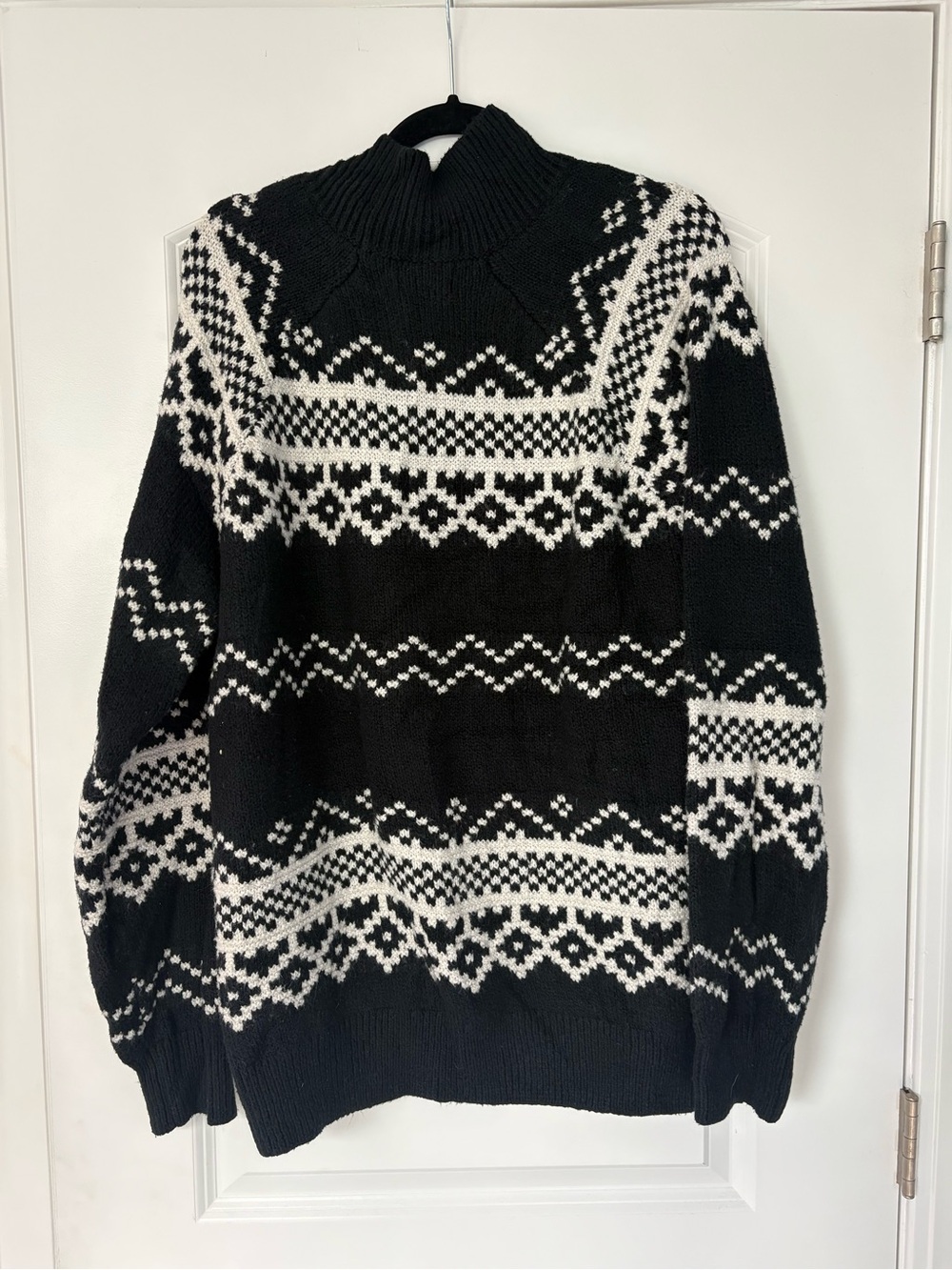 Old Navy oversized mockneck sweater